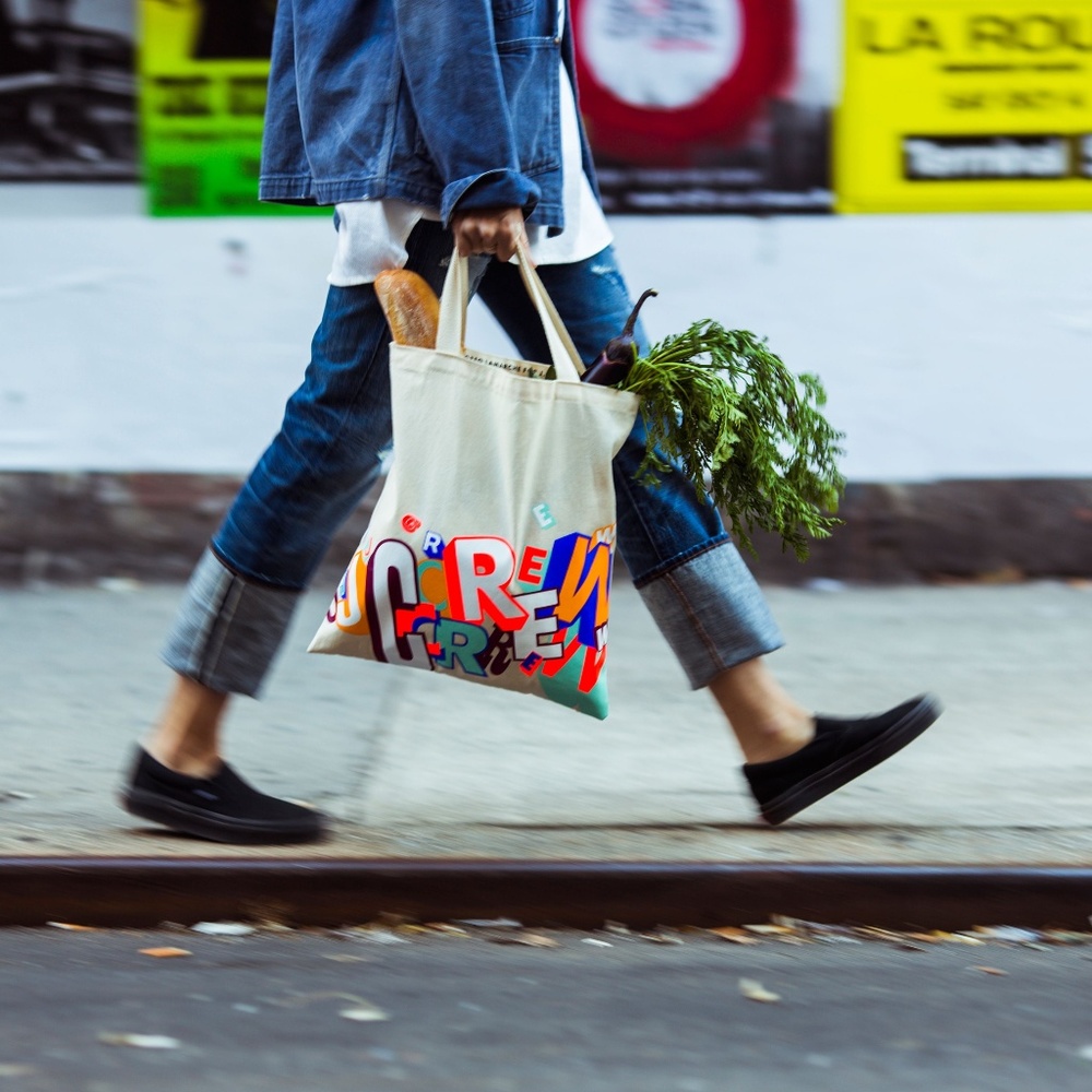 J. Crew - Limited Edition Tote Bag x Greg Lamarche